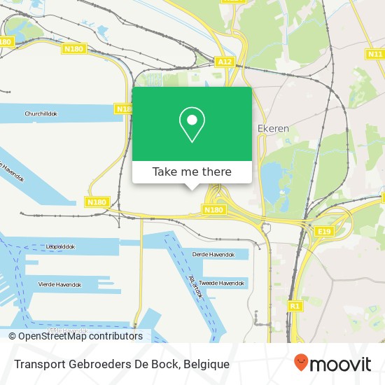 Transport Gebroeders De Bock kaart