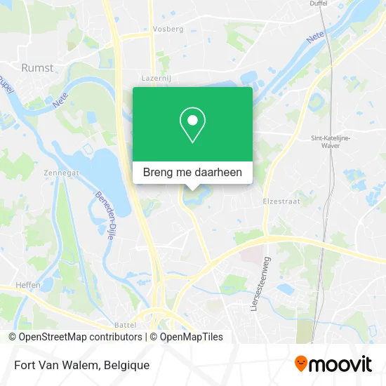 Fort Van Walem kaart