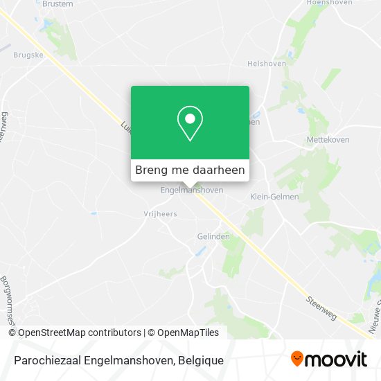 Parochiezaal Engelmanshoven kaart