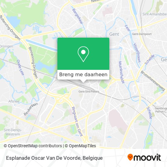 Esplanade Oscar Van De Voorde kaart