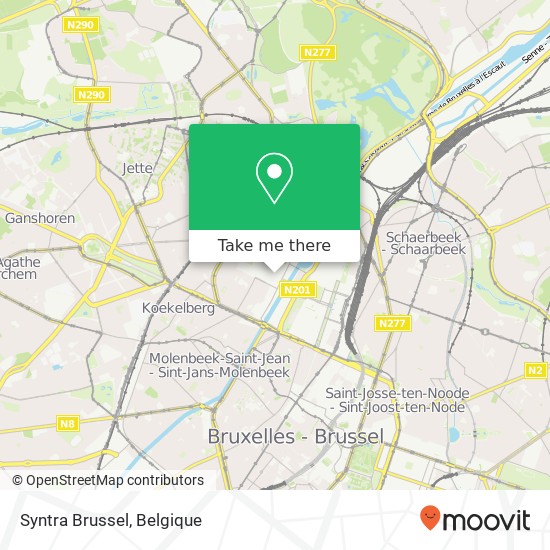 Syntra Brussel kaart