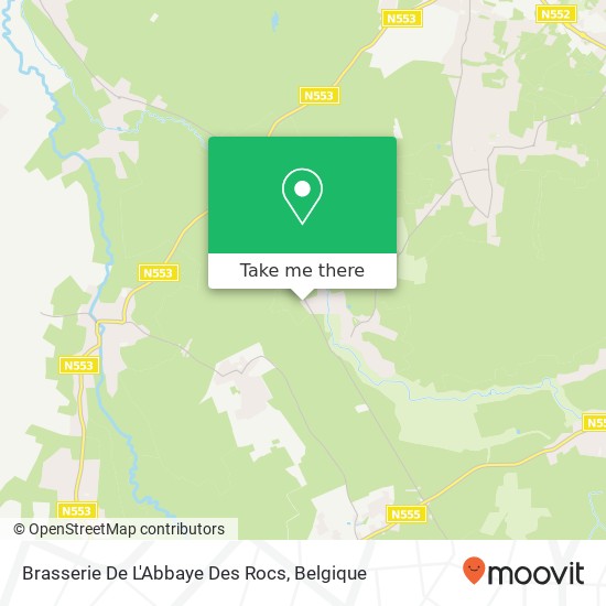 Brasserie De L'Abbaye Des Rocs kaart