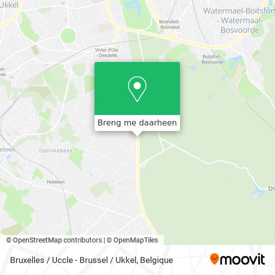 Bruxelles / Uccle - Brussel / Ukkel kaart