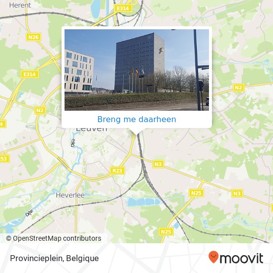 Provincieplein kaart