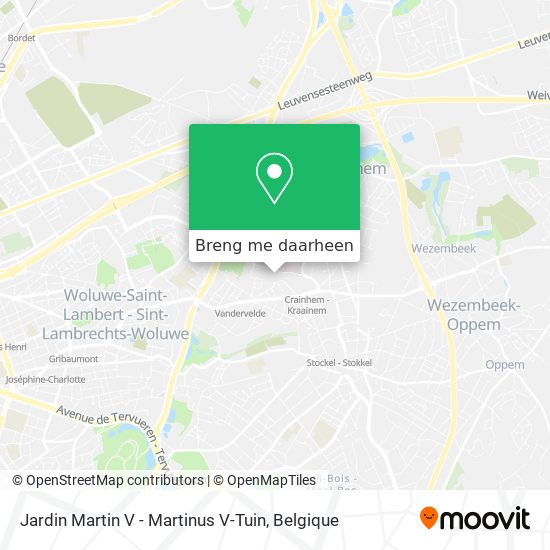 Jardin Martin V - Martinus V-Tuin kaart