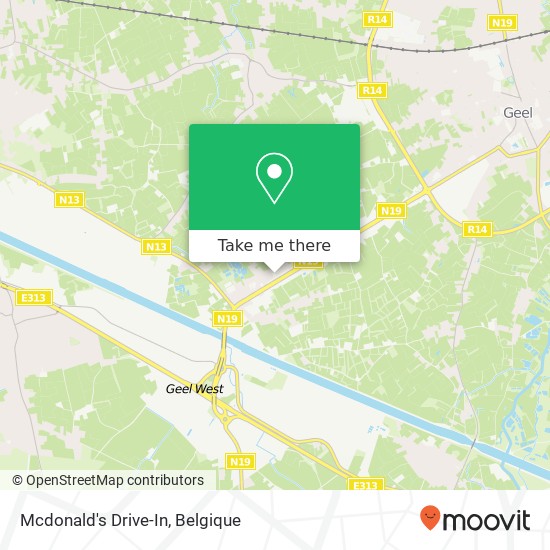 Mcdonald's Drive-In kaart
