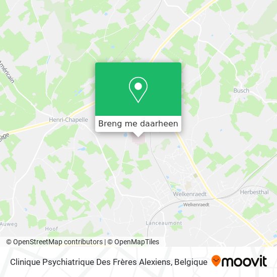 Clinique Psychiatrique Des Frères Alexiens kaart