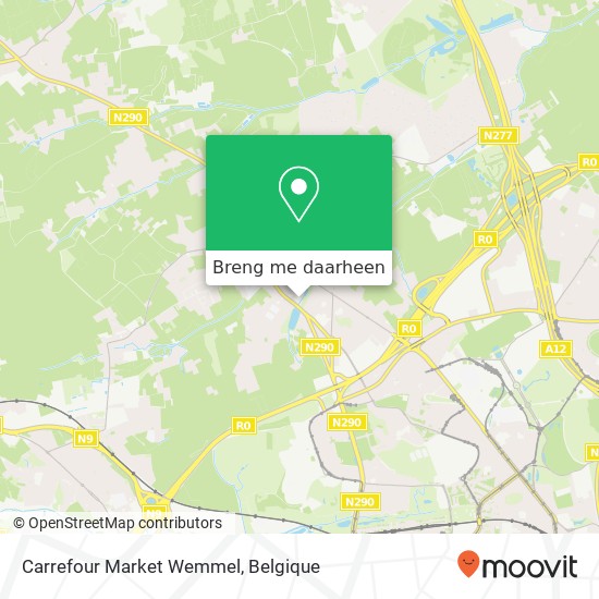 Carrefour Market Wemmel kaart