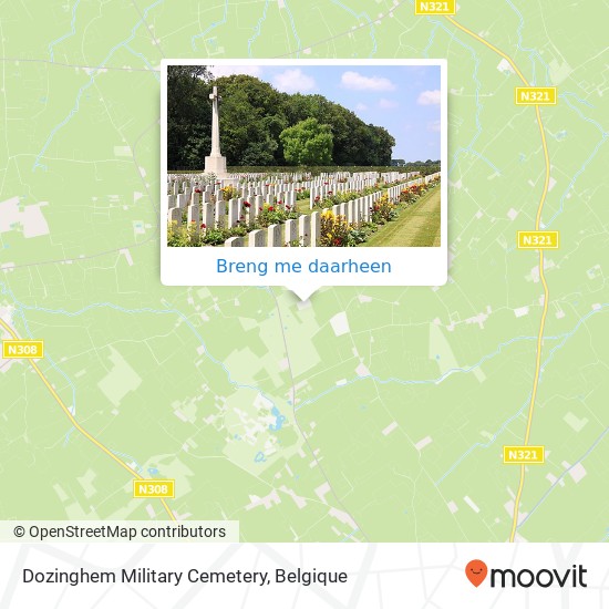 Dozinghem Military Cemetery kaart