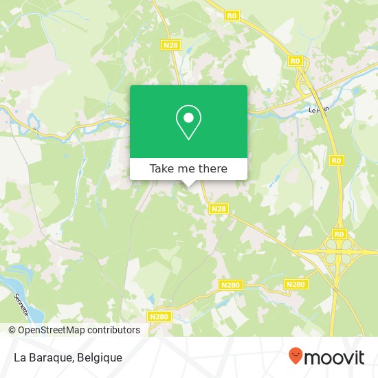 La Baraque kaart