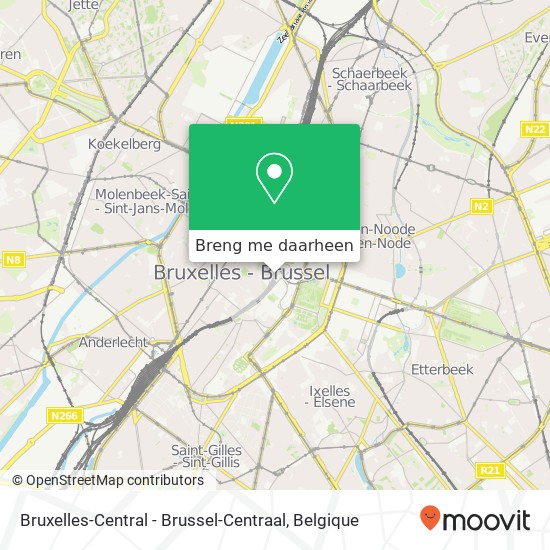 Bruxelles-Central - Brussel-Centraal kaart