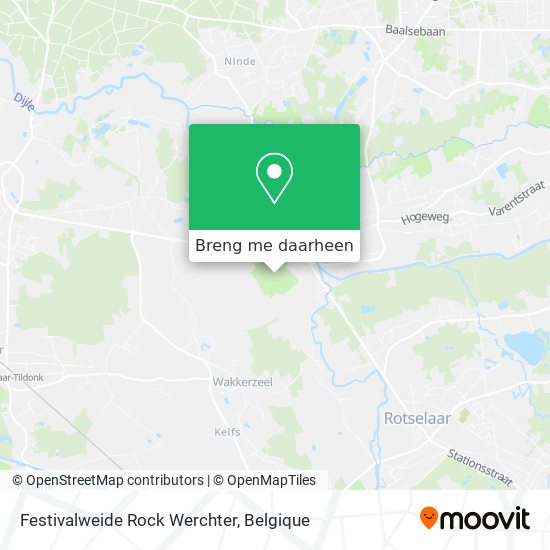 Festivalweide Rock Werchter kaart