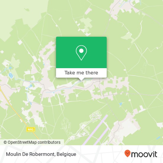 Moulin De Robermont kaart