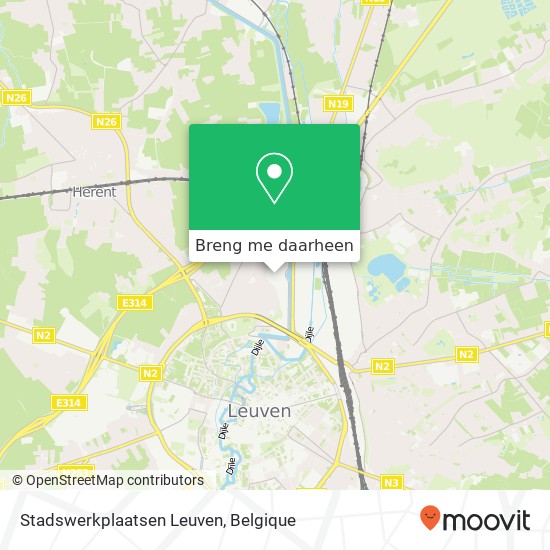 Stadswerkplaatsen Leuven kaart