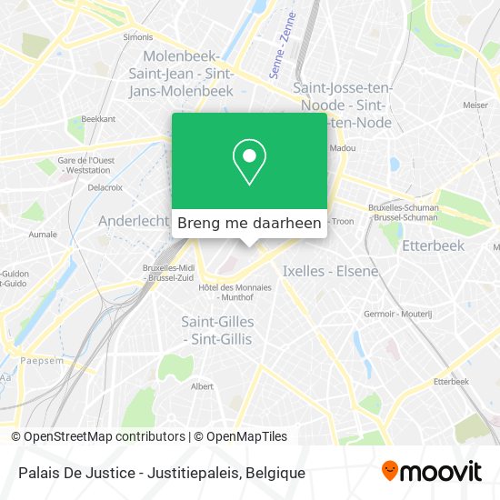 Palais De Justice - Justitiepaleis kaart