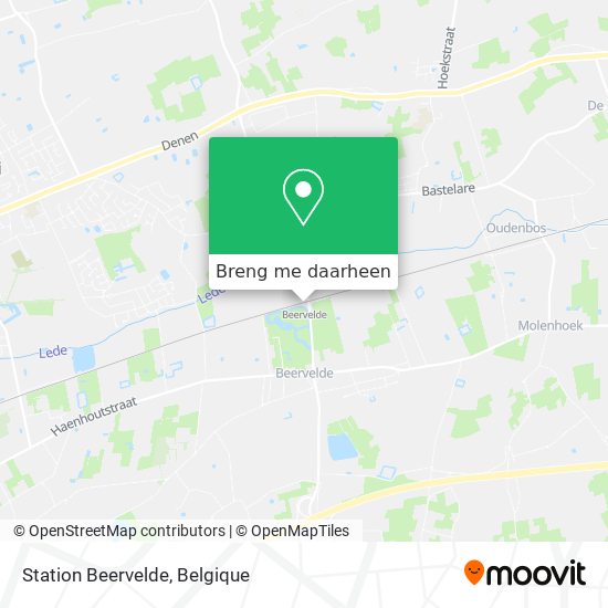 Station Beervelde kaart