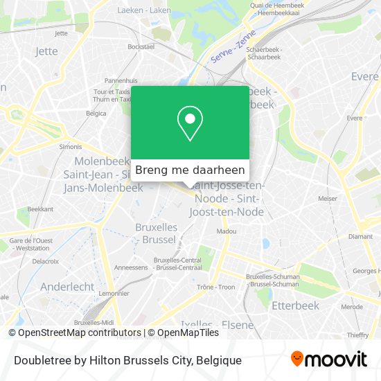 Doubletree by Hilton Brussels City kaart