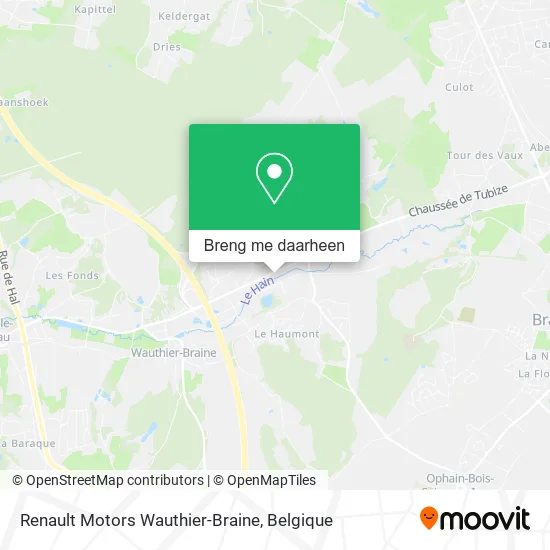 Renault Motors Wauthier-Braine kaart