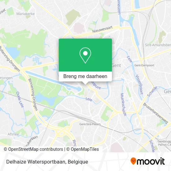Delhaize Watersportbaan kaart