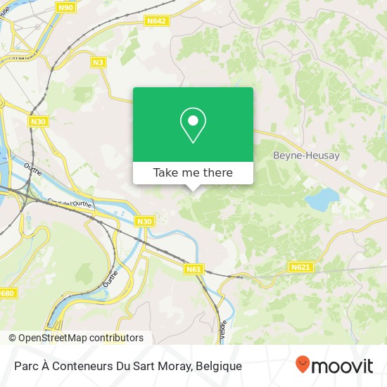 Parc À Conteneurs Du Sart Moray kaart