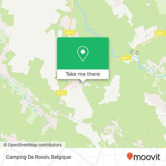 Camping De Roisin kaart