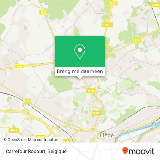 Carrefour Rocourt kaart