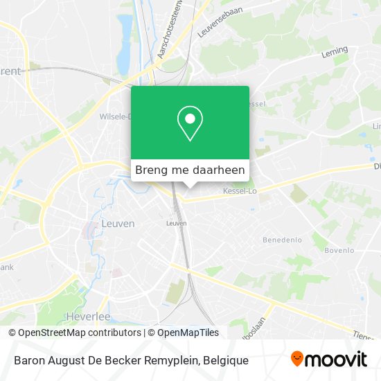 Baron August De Becker Remyplein kaart