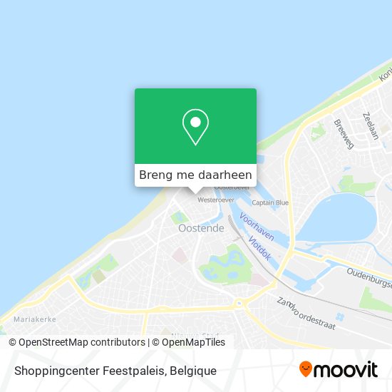 Shoppingcenter Feestpaleis kaart