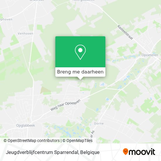 Jeugdverblijfcentrum Sparrendal kaart