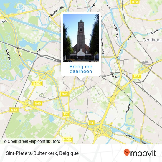 Sint-Pieters-Buitenkerk kaart