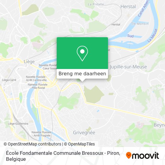 École Fondamentale Communale Bressoux - Piron kaart