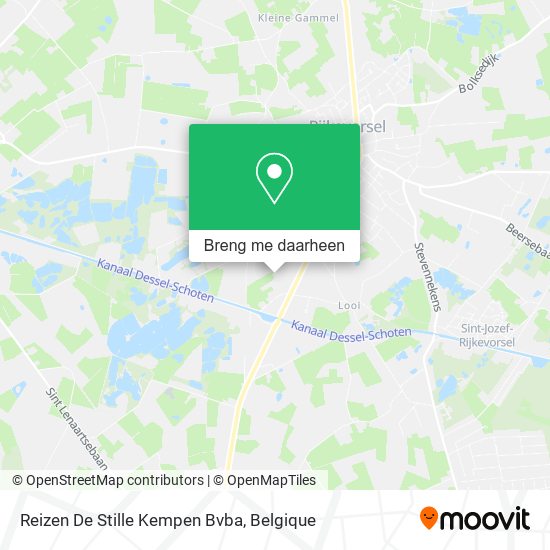 Reizen De Stille Kempen Bvba kaart