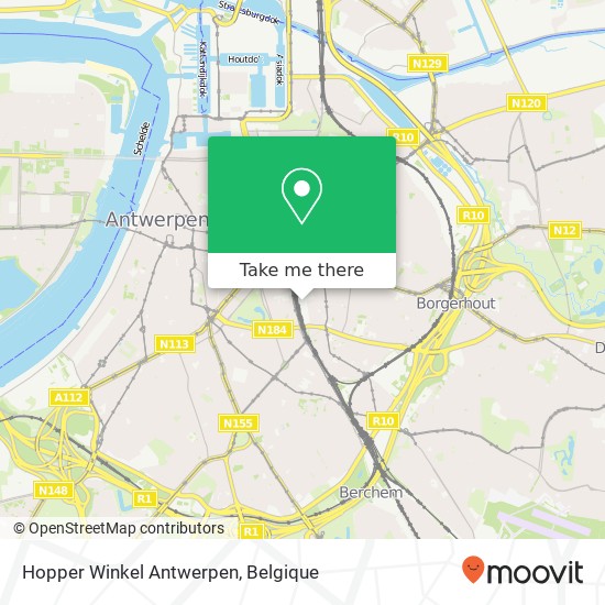 Hopper Winkel Antwerpen kaart