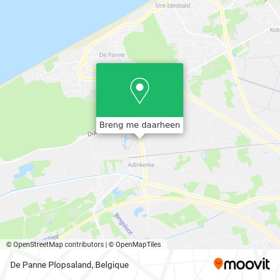 De Panne Plopsaland kaart