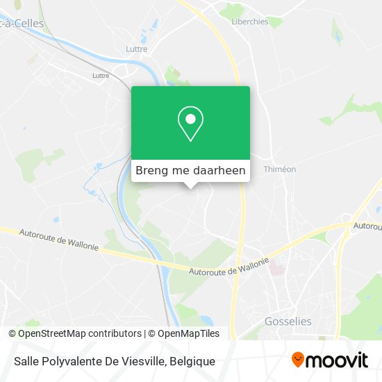 Salle Polyvalente De Viesville kaart