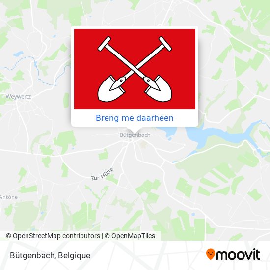 Bütgenbach kaart