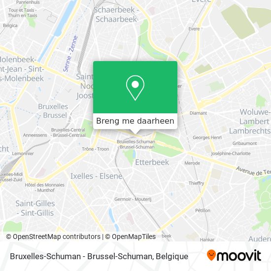 Bruxelles-Schuman - Brussel-Schuman kaart