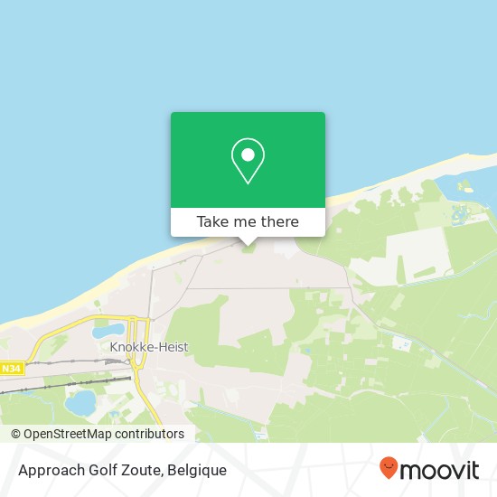Approach Golf Zoute kaart