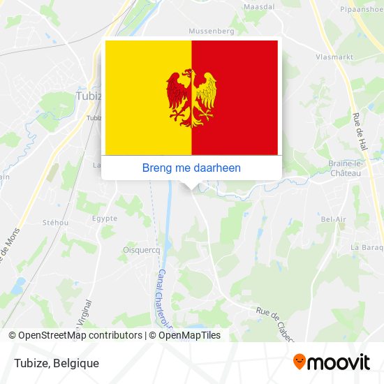 Tubize kaart