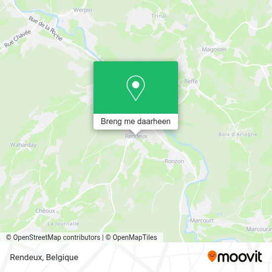 Rendeux kaart