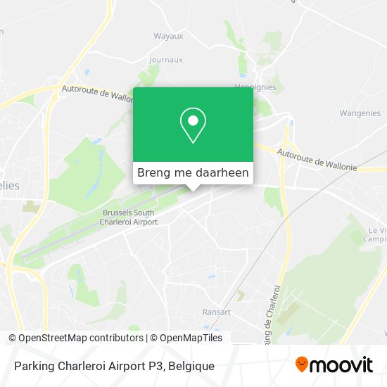Parking Charleroi Airport P3 kaart