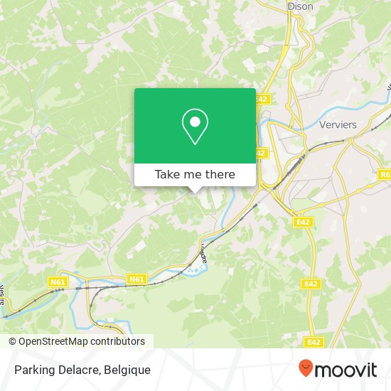 Parking Delacre kaart