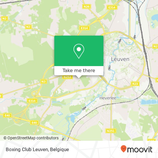 Boxing Club Leuven kaart