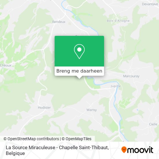 La Source Miraculeuse - Chapelle Saint-Thibaut kaart