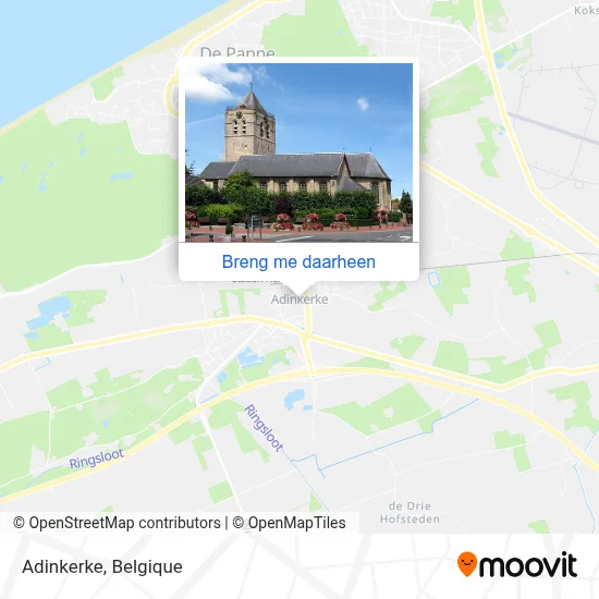Adinkerke kaart
