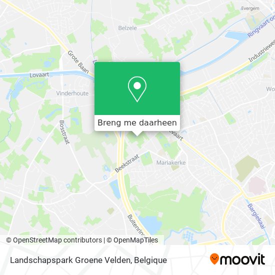 Landschapspark Groene Velden kaart