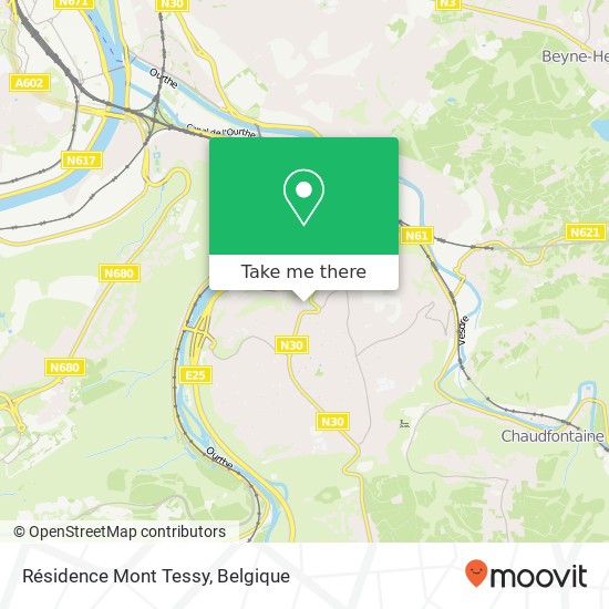 Résidence Mont Tessy kaart