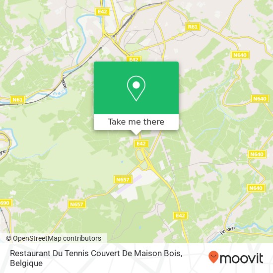 Restaurant Du Tennis Couvert De Maison Bois kaart