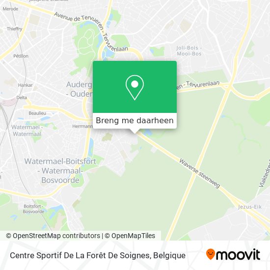Centre Sportif De La Forêt De Soignes kaart