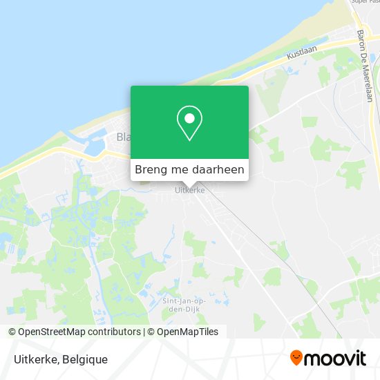 Uitkerke kaart